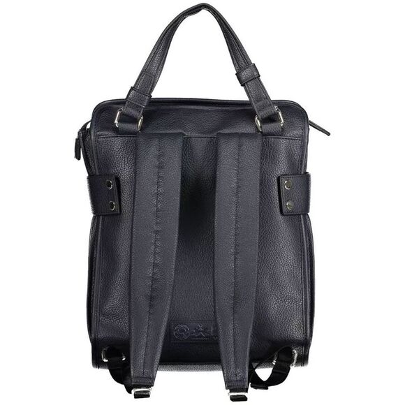La Martina Leather Backpack Model LA20553 Women Blue Backpacks